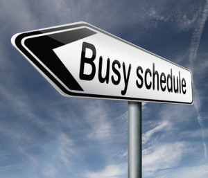 busy schedule